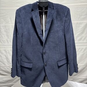 Lauren Ralph Lauren Macy's Mens Store Corduroy Blazer Jacket Sz 43R Elbow Patch